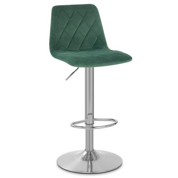 Sgabello Velluto Satinato - Melody Verde Sgabello Velluto Satinato - Melody Verde