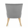 Sedia da pranzo Velluto Legno - Harmony Grigio