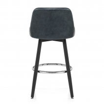 Sgabello Ecopelle Antica Legno - Hamilton Grigio