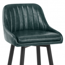 Sgabello Ecopelle Antica Legno - Hamilton Verde