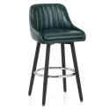 Sgabello Ecopelle Antica Legno - Hamilton Verde