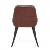 Sedia Ecopelle Satinata - Mustang Marrone
