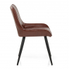 Sedia Ecopelle Satinata - Mustang Marrone