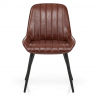 Sedia Ecopelle Satinata - Mustang Marrone