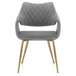 Sedia Velluto Cromato Doroto - Fairfield Rosa