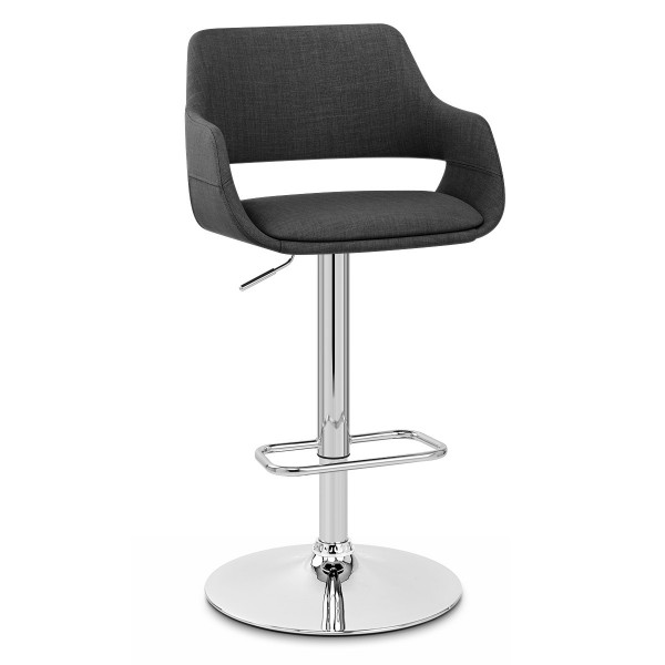Sgabello Tessuto - Nuevo Grigio scuro Sgabello Tessuto - Nuevo Grigio scuro