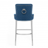 Sgabello Velluto - Blush Blu
