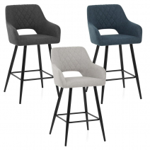 Sgabello Tessuto - Lopez Grigio