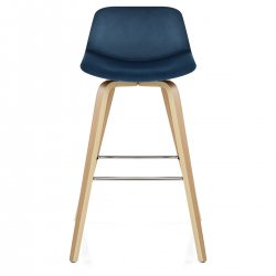 Sgabello Velluto - Reef - Sgabelli da Bar Blu