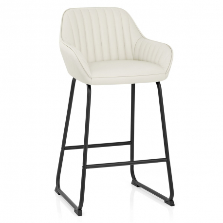 Sgabello Pelle - Kanto Crema