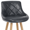 Sgabello Ecopelle Anticata - Fuse Grigio