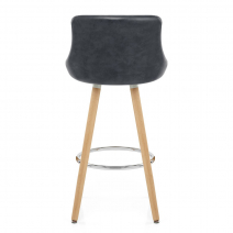 Sgabello Ecopelle Anticata - Fuse Grigio