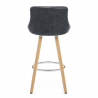Sgabello Ecopelle Anticata - Fuse Grigio