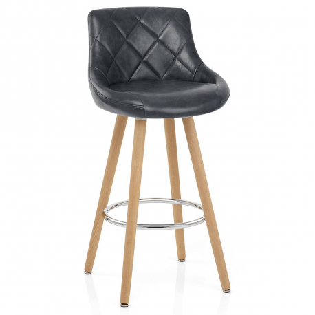 Sgabello Ecopelle Anticata - Fuse Grigio