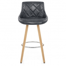 Sgabello Ecopelle Anticata - Fuse Grigio