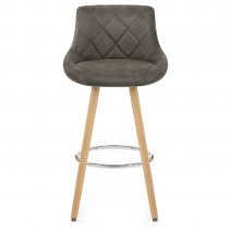 Sgabello Ecopelle - Fuse Grigio Scuro