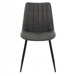 Sedia da pranzo Ecopelle Aticata - Camino Grigio