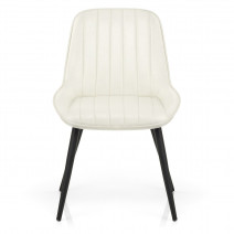 Sedia Ecopelle Satinata - Mustang Crema