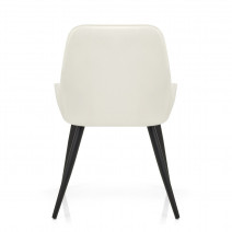 Sedia Ecopelle Satinata - Mustang Crema