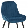 Sedia Velluto Satinata - Blu Scuro