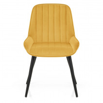 Sedia Velluto Satinata - Mustang Giallo