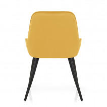 Sedia Velluto Satinata - Mustang Giallo