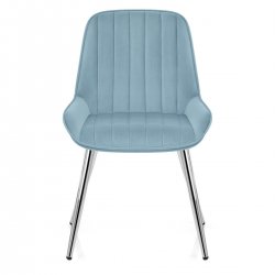 Sedia Velluto Cromata - Mustang Giallo