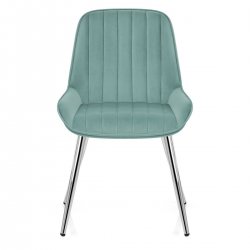 Sedia Velluto Cromata - Mustang Giallo