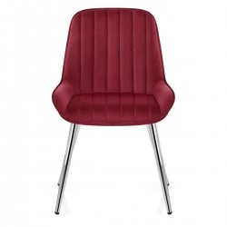 Sedia Velluto Cromata - Mustang Giallo