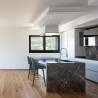 Sgabello Ecopelle Antica Legno - Hamilton Grigio