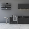 Sgabello Plastica Satinato - Shimmer Grigio 