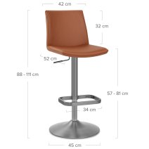 Sgabello Ecopelle - Alto