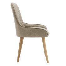 Sedia da Pranzo Ecopelle Legno - Azure