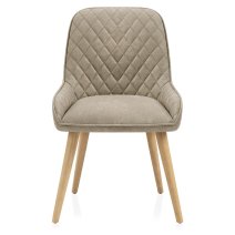 Sedia da Pranzo Ecopelle Legno - Azure