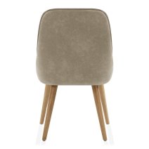 Sedia da Pranzo Ecopelle Legno - Azure