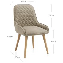 Sedia da Pranzo Ecopelle Legno - Azure
