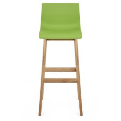 Sgabello Resina Legno - Drift Grigio