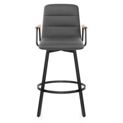 Sgabello Ecopelle Quercia -...