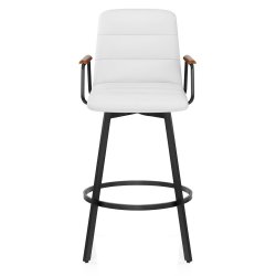 Sgabello Ecopelle Noce - Marco