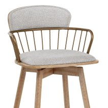 Sgabello Tessuto Legno - Opera