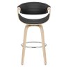 Sgabello Ecopelle Legno - Jefferson