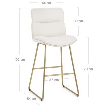 Sgabello in stoffa - Finley