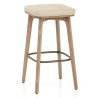 Sgabello Ecopelle Legno - Malmo