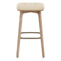 Sgabello Ecopelle Legno - Malmo
