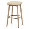 Sgabello Ecopelle Legno - Malmo