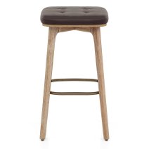 Sgabello Ecopelle Legno - Malmo