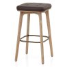 Sgabello Ecopelle Legno - Malmo