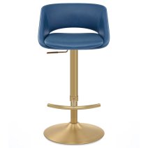 Sgabello oro spazzolato Ecopelle - Tulsa