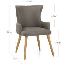 Sedia Ecopelle Legno - Diablo