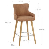 Sgabello Ecopelle - Diablo Legno
